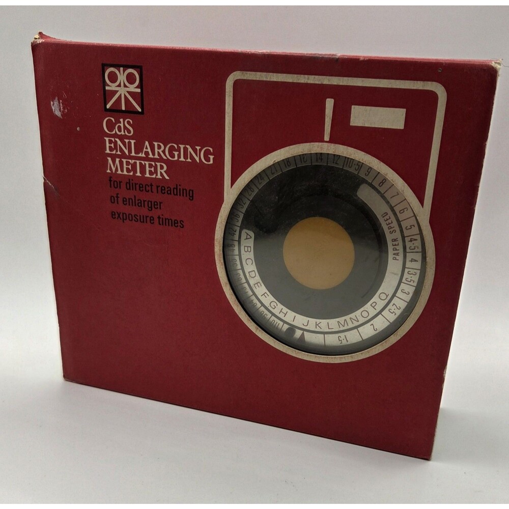 VTG 70s Paterson CdS Enlarging Meter Open Box Photography Darkroom Eqipment